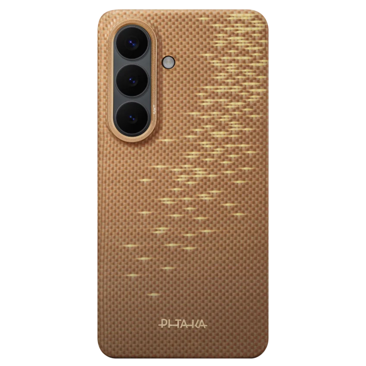 Чехол Pitaka Edge Ultra-Slim Case with Aaron Button for Samsung Galaxy S26 - Golden Glint