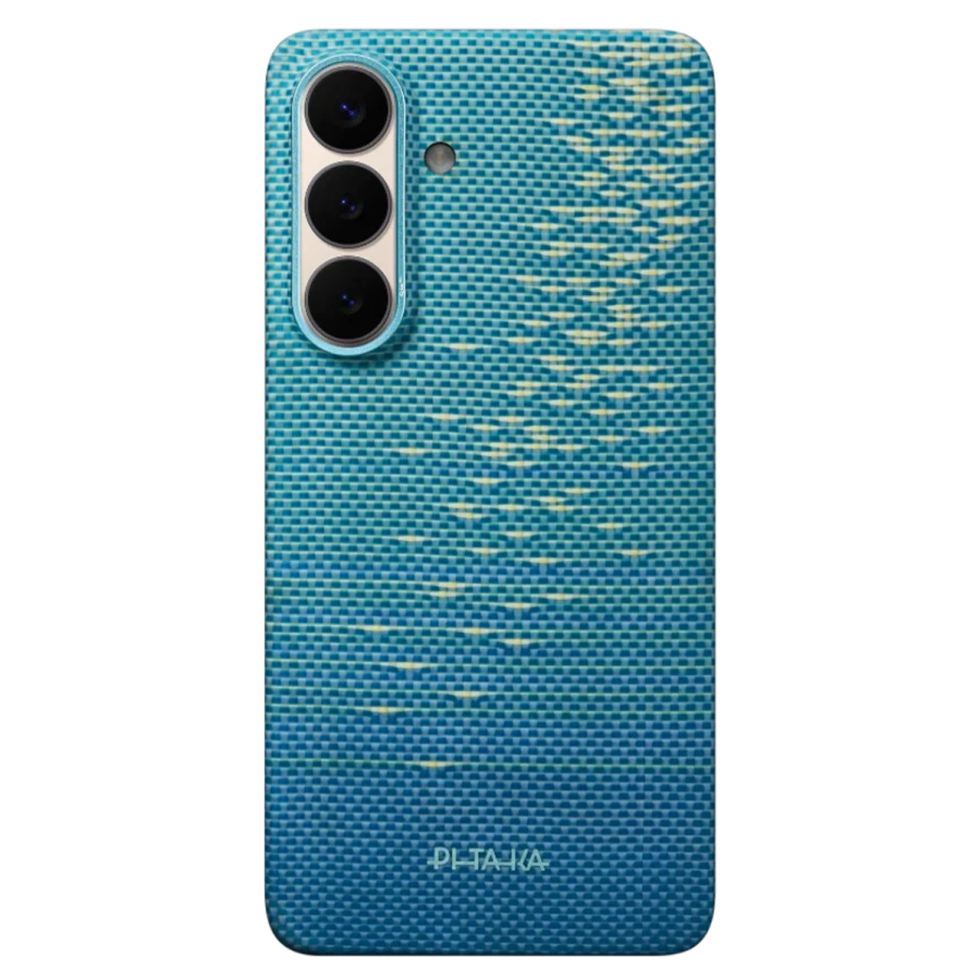 Чехол Pitaka Edge Ultra-Slim Case with Aaron Button for Samsung Galaxy S26 Plus - Lucid Blue