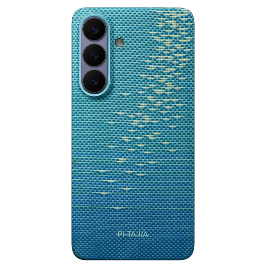 Чехол Pitaka Edge Ultra-Slim Case with Aaron Button for Samsung Galaxy S26 Plus - Lucid Blue