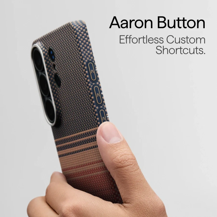 Чехол Pitaka Edge Ultra-Slim Case with Aaron Button for Samsung Galaxy S26 Plus - Sunset (KS2603S)