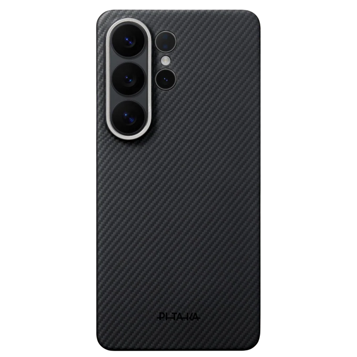 Чехол Pitaka Edge Ultra-Slim Case with Aaron Button for Samsung Galaxy S26 Ultra - 600D Black/Grey [Twill] (KS2601U)