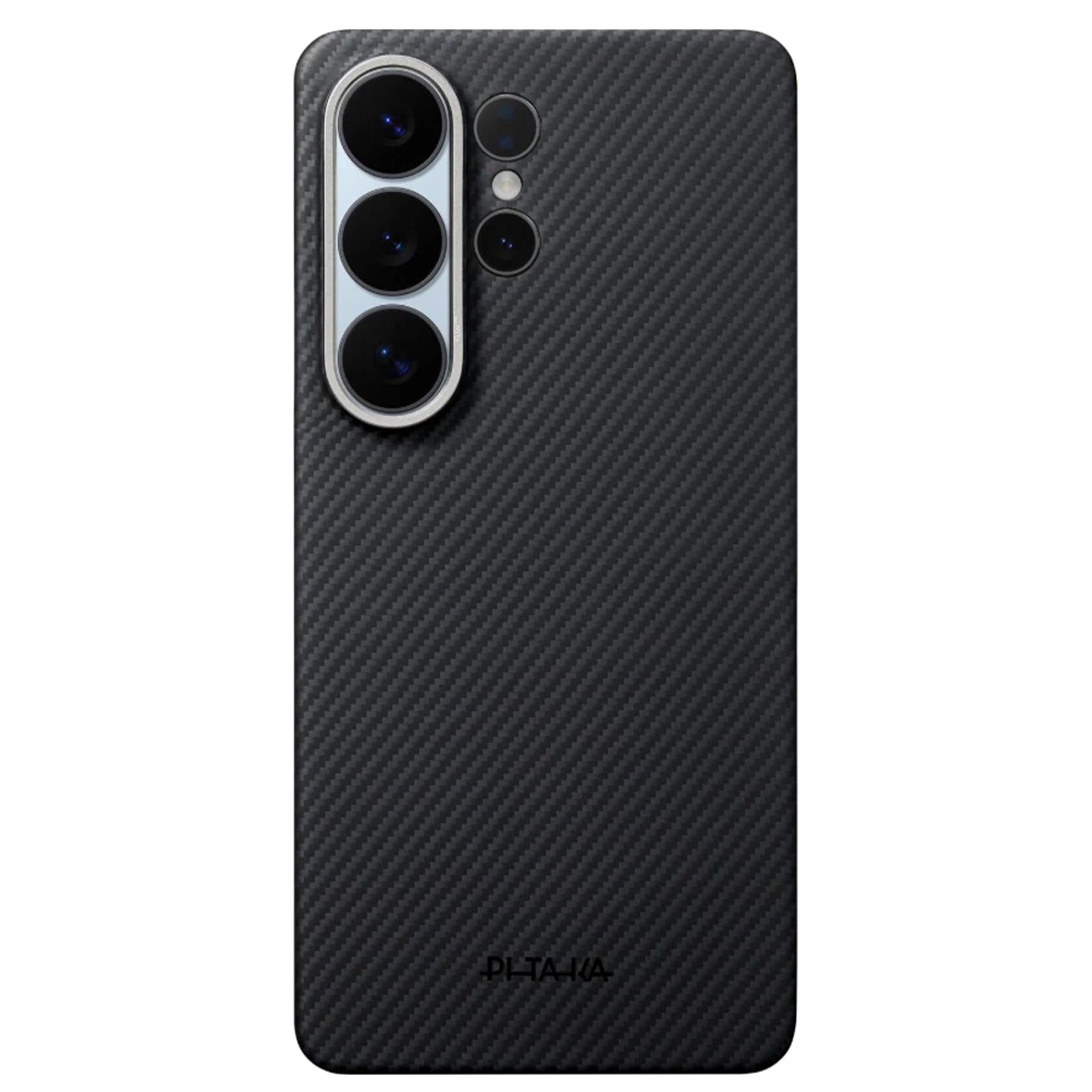 Чехол Pitaka Edge Ultra-Slim Case with Aaron Button for Samsung Galaxy S26 Ultra - 600D Black/Grey [Twill] (KS2601U)