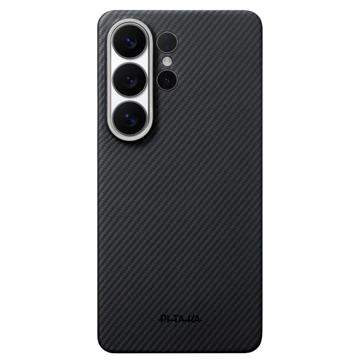 Чехол Pitaka Edge Ultra-Slim Case with Aaron Button for Samsung Galaxy S26 Ultra - 600D Black/Grey [Twill] (KS2601U)