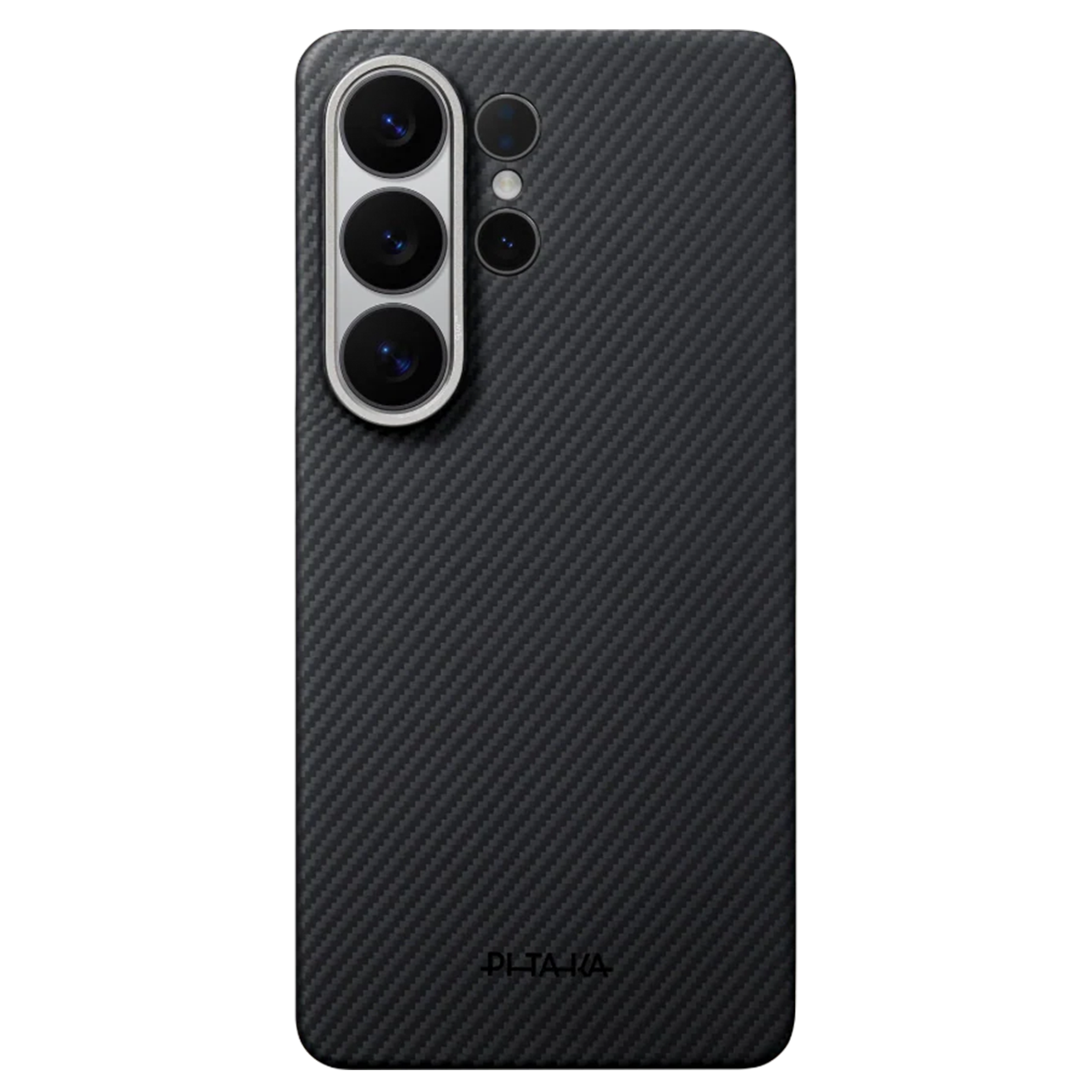 Чехол Pitaka Edge Ultra-Slim Case with Aaron Button for Samsung Galaxy S26 Ultra - 600D Black/Grey [Twill] (KS2601U)