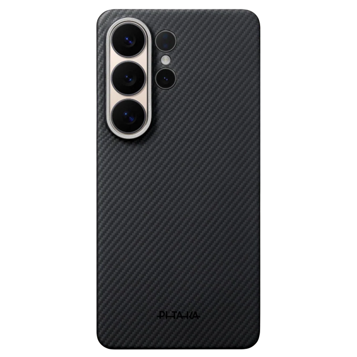 Чехол Pitaka Edge Ultra-Slim Case with Aaron Button for Samsung Galaxy S26 Ultra - 600D Black/Grey [Twill] (KS2601U)