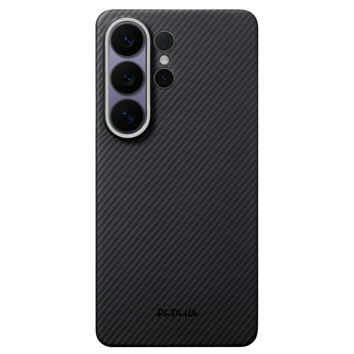 Чехол Pitaka Edge Ultra-Slim Case with Aaron Button for Samsung Galaxy S26 Ultra - 600D Black/Grey [Twill] (KS2601U)