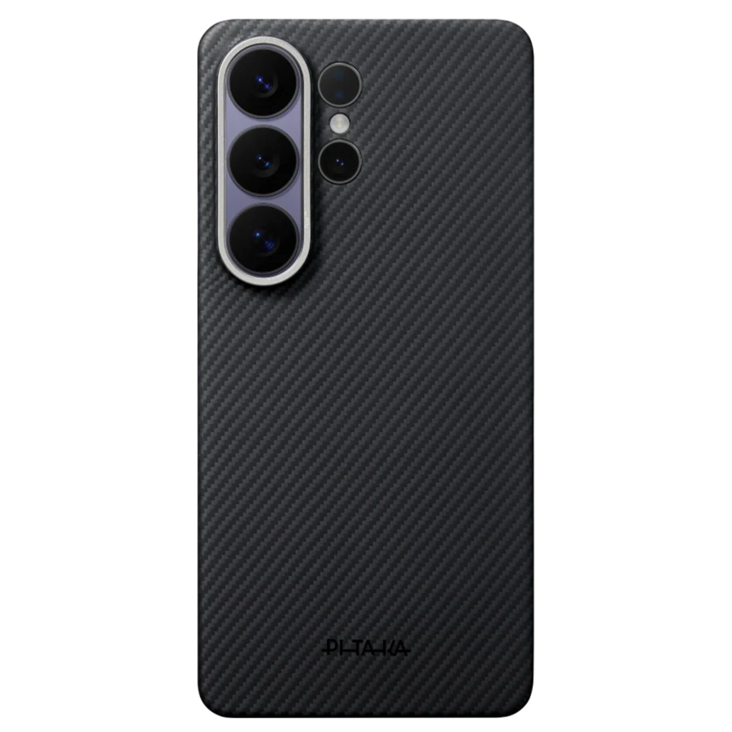 Чехол Pitaka Edge Ultra-Slim Case with Aaron Button for Samsung Galaxy S26 Ultra - 600D Black/Grey [Twill] (KS2601U)