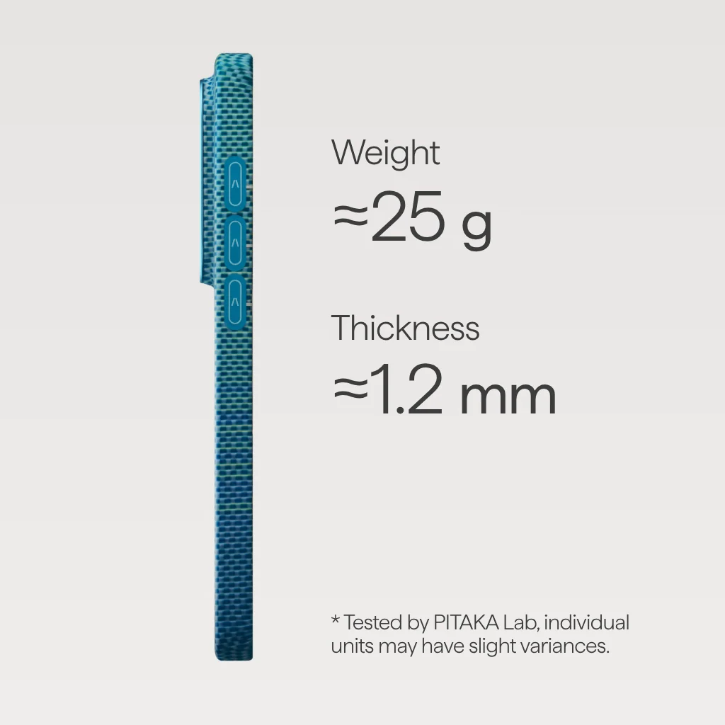 Чехол Pitaka Edge Ultra-Slim Case with Aaron Button for Samsung Galaxy S26 Ultra - Lucid Blue (KS2607U)