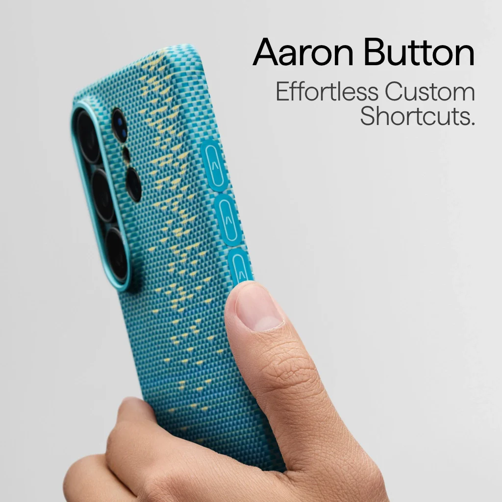 Чехол Pitaka Edge Ultra-Slim Case with Aaron Button for Samsung Galaxy S26 Ultra - Lucid Blue (KS2607U)
