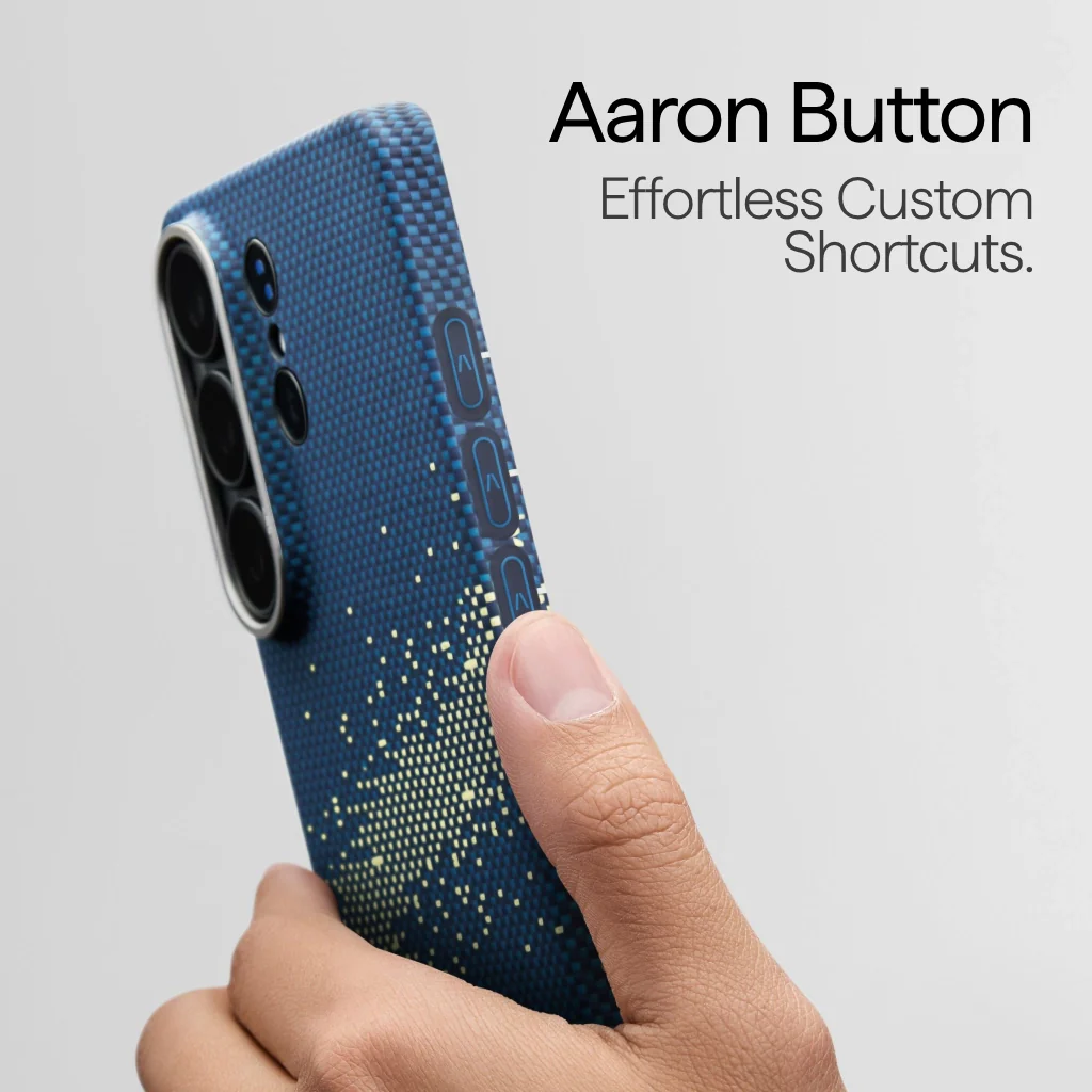 Чехол Pitaka Edge Ultra-Slim Case with Aaron Button for Samsung Galaxy S26 Ultra - Milky Way Galaxy (KS2605U)