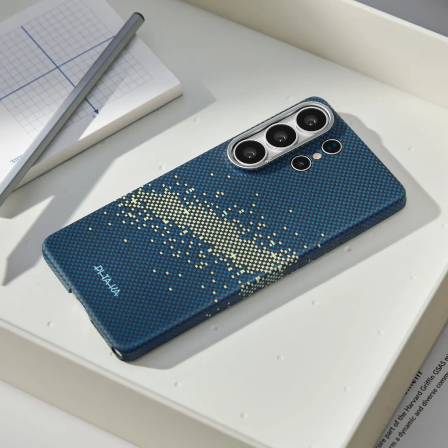 Чехол Pitaka Edge Ultra-Slim Case with Aaron Button for Samsung Galaxy S26 Ultra - Milky Way Galaxy (KS2605U)