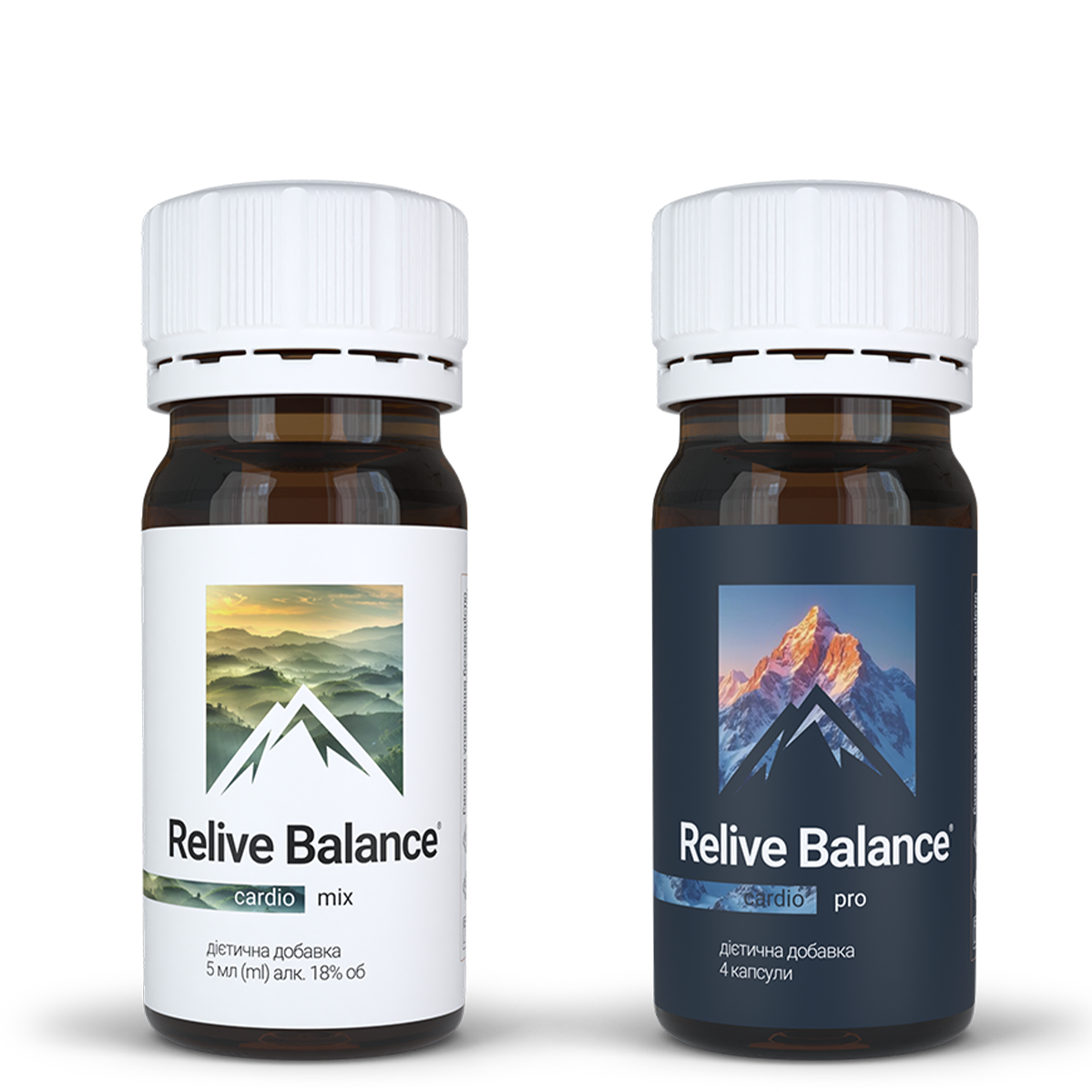 Дієтична добавка Relive Balance Cardio - 60 флаконів/30-денний курс