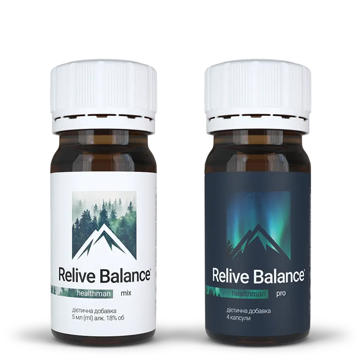 Дієтична добавка Relive Balance Healthman - 60 флаконів/30-денний курс