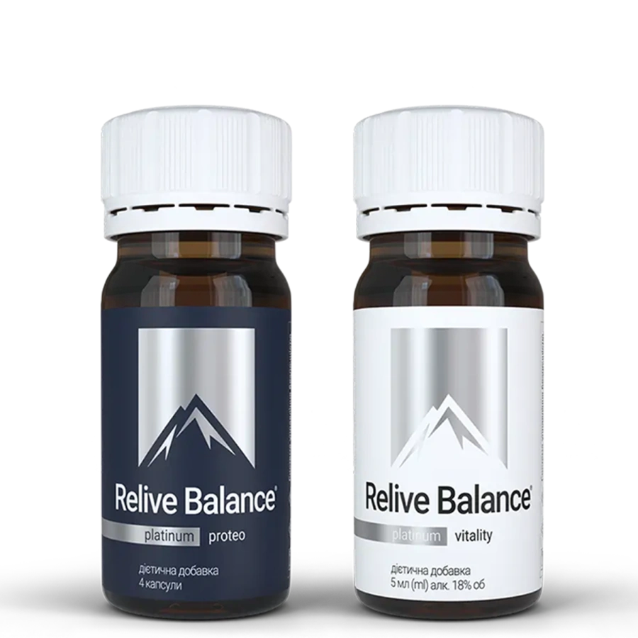 Дієтична добавка Relive Balance Platinum - 60 флаконів/30-денний курс