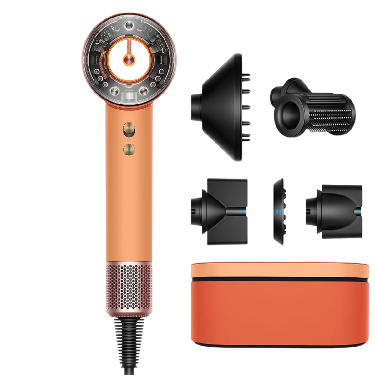 Фен для волосся Dyson Supersonic HD16 Nural Hair Dryer Straight+Wavy - Ceramic Apricot/Topaz EU