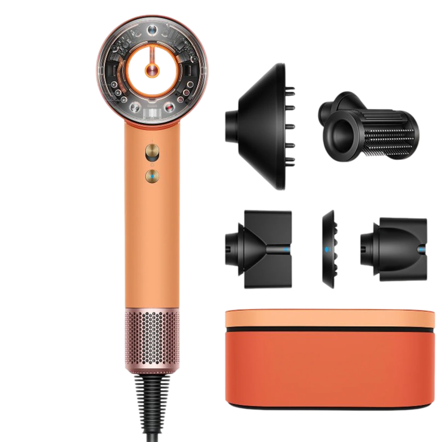 Фен для волосся Dyson Supersonic HD16 Nural Hair Dryer Straight+Wavy - Ceramic Apricot/Topaz EU