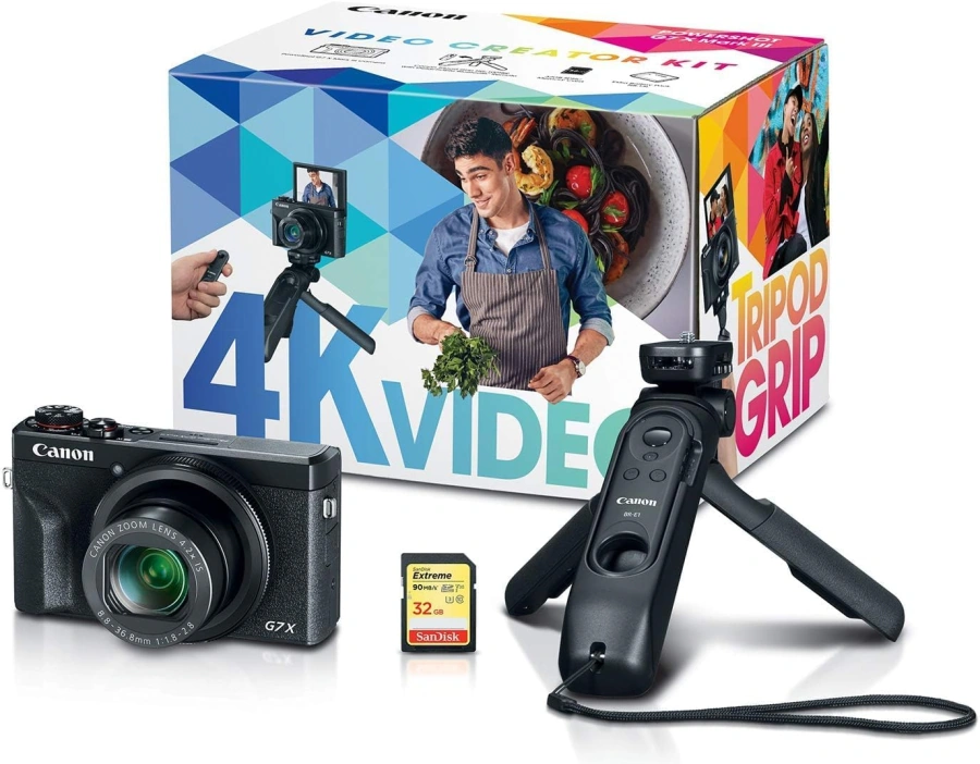 Фотоапарат Canon PowerShot G7 X Mark III - Black [Video Creator Kit] (3637C026)