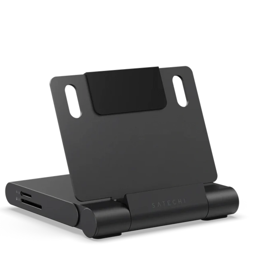 Хаб-подставка для планшета Satechi OntheGo Foldable Stand Hub - Space Black (ST-GOTGFC)