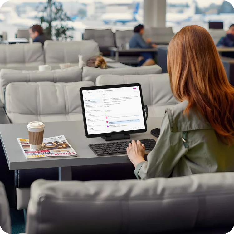 Хаб-підставка для планшета Satechi OntheGo Foldable Stand Hub - Space Black (ST-GOTGFC)