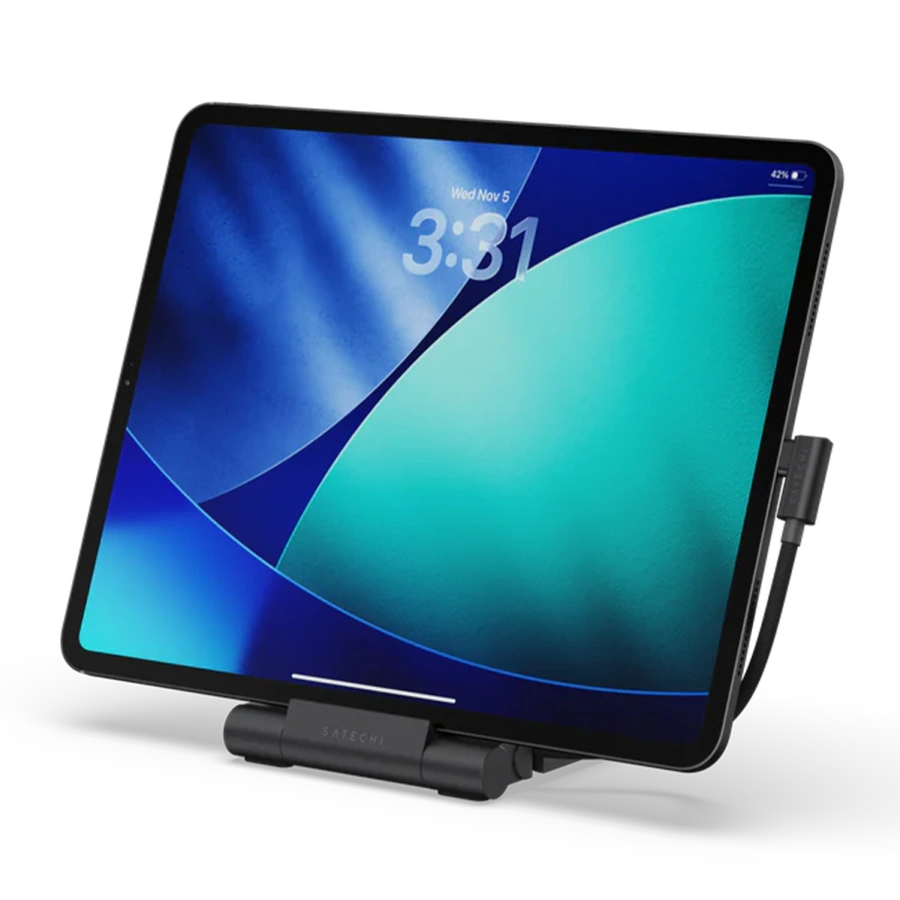 Хаб-подставка для планшета Satechi OntheGo Foldable Stand Hub - Space Black (ST-GOTGFC)