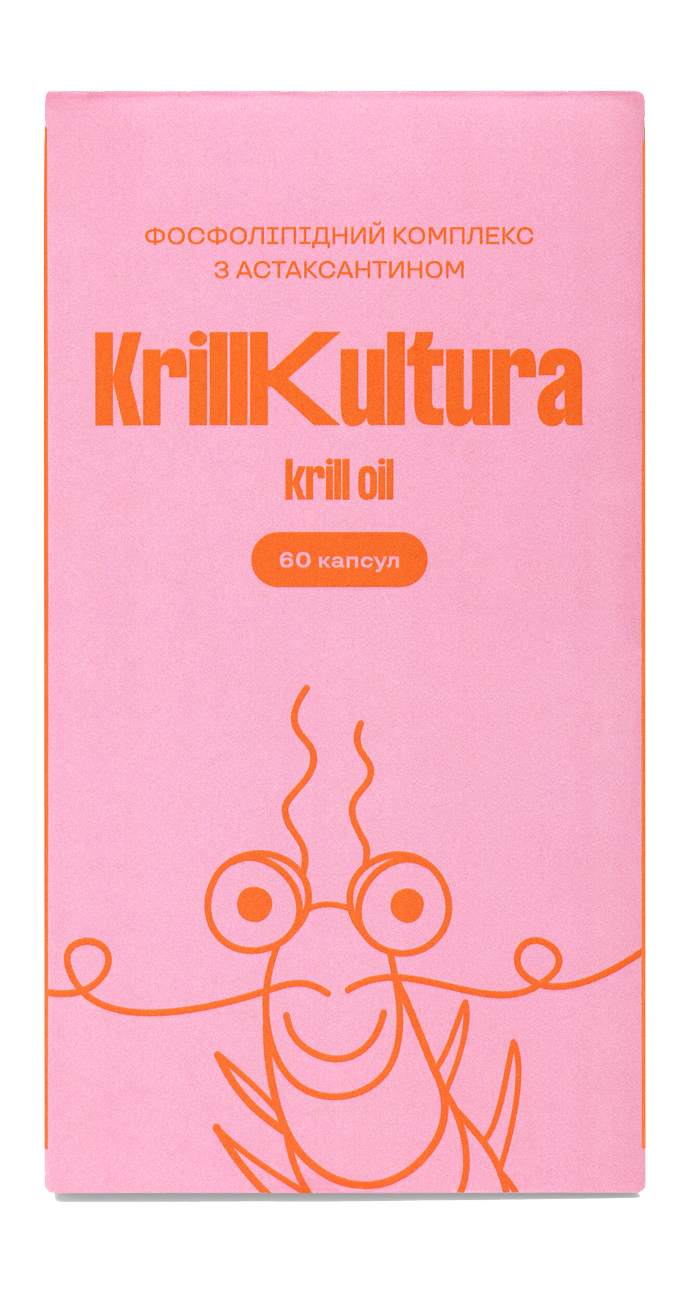 Крилевий жир Krill Kultura Omega-3 1000 mg - 90 капсул (KR-KrillOil-90)