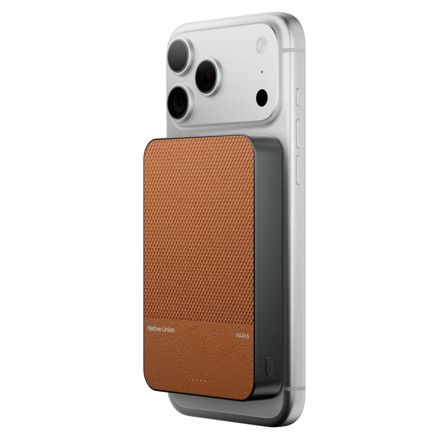 Магнітний павербанк Native Union (Re) Classic Magnetic Power Bank 10 000mAh - Tan (PB-10KMS-TAN)