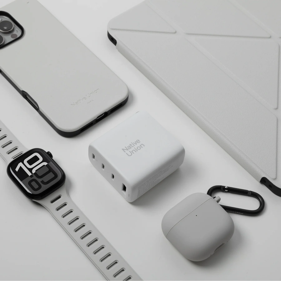Мережевий зарядний пристрій Native Union Fast GaN Charger PD 100W - White (FAST-PD100-WHT-EU)