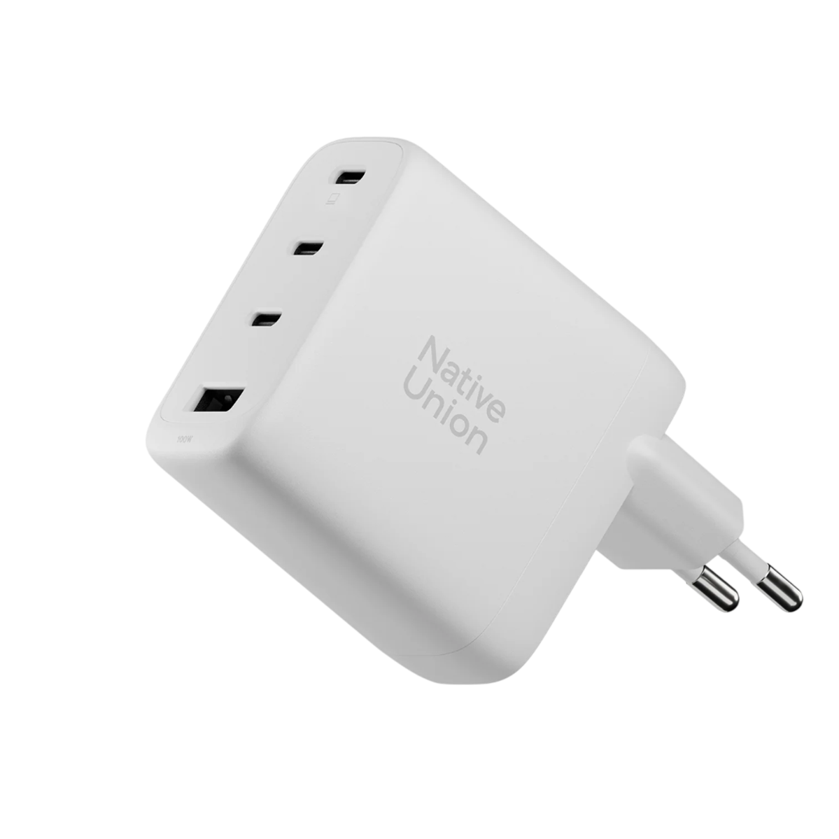 Мережевий зарядний пристрій Native Union Fast GaN Charger PD 100W - White (FAST-PD100-WHT-EU)