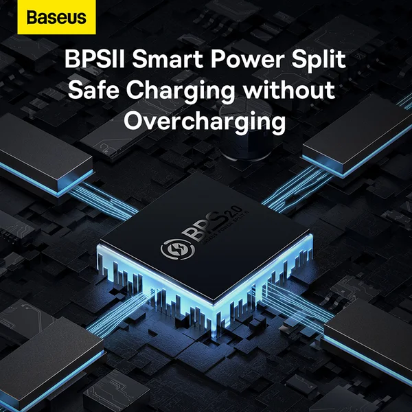 Мережевий зарядний пристрій з кабелем Baseus GaN5 Pro Fast Charger 2C+U 65W EU White + Baseus Xiaobai charging Cable Type-C to Type-C 100W (CCGP120202)