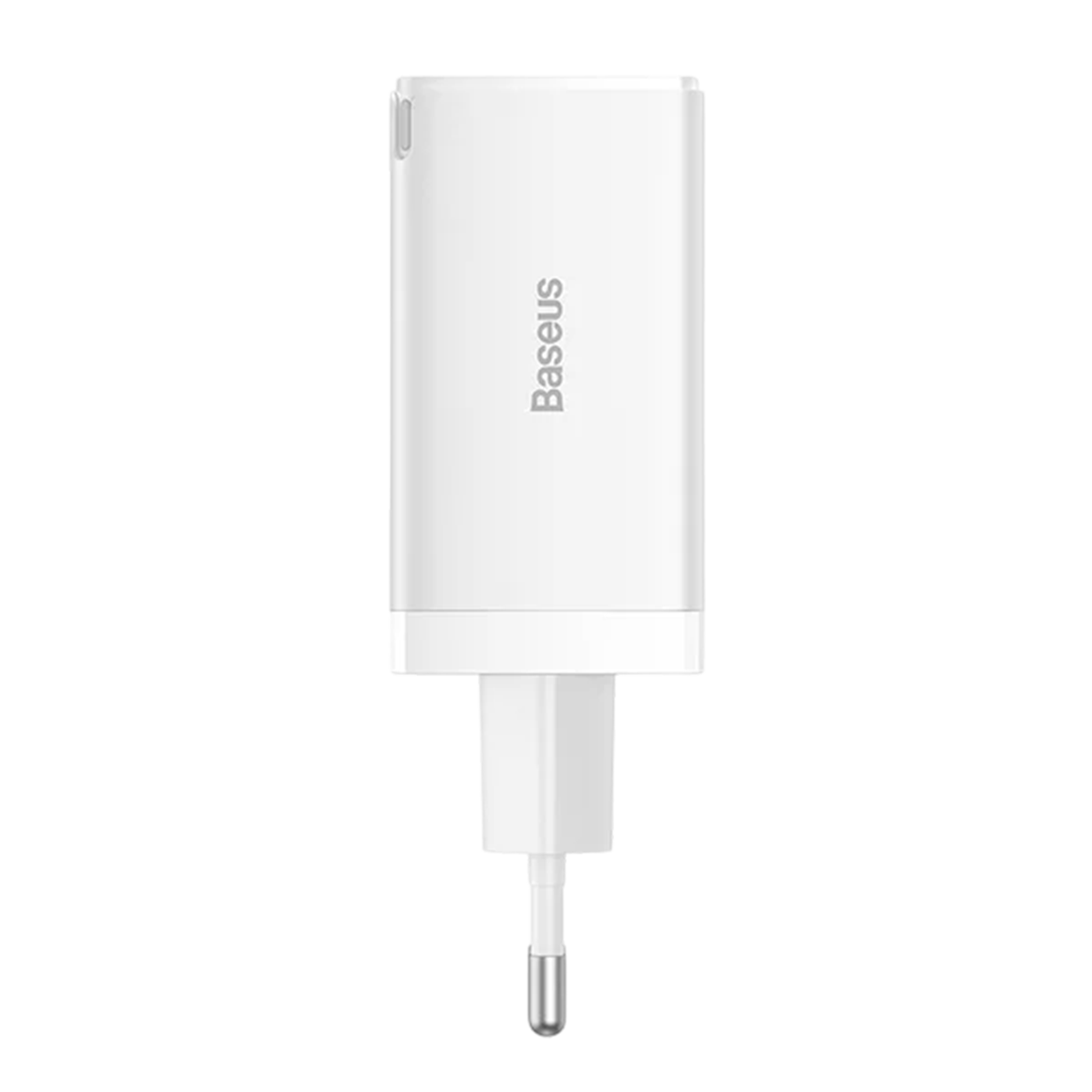 Мережевий зарядний пристрій з кабелем Baseus GaN5 Pro Fast Charger 2C+U 65W EU White + Baseus Xiaobai charging Cable Type-C to Type-C 100W (CCGP120202)