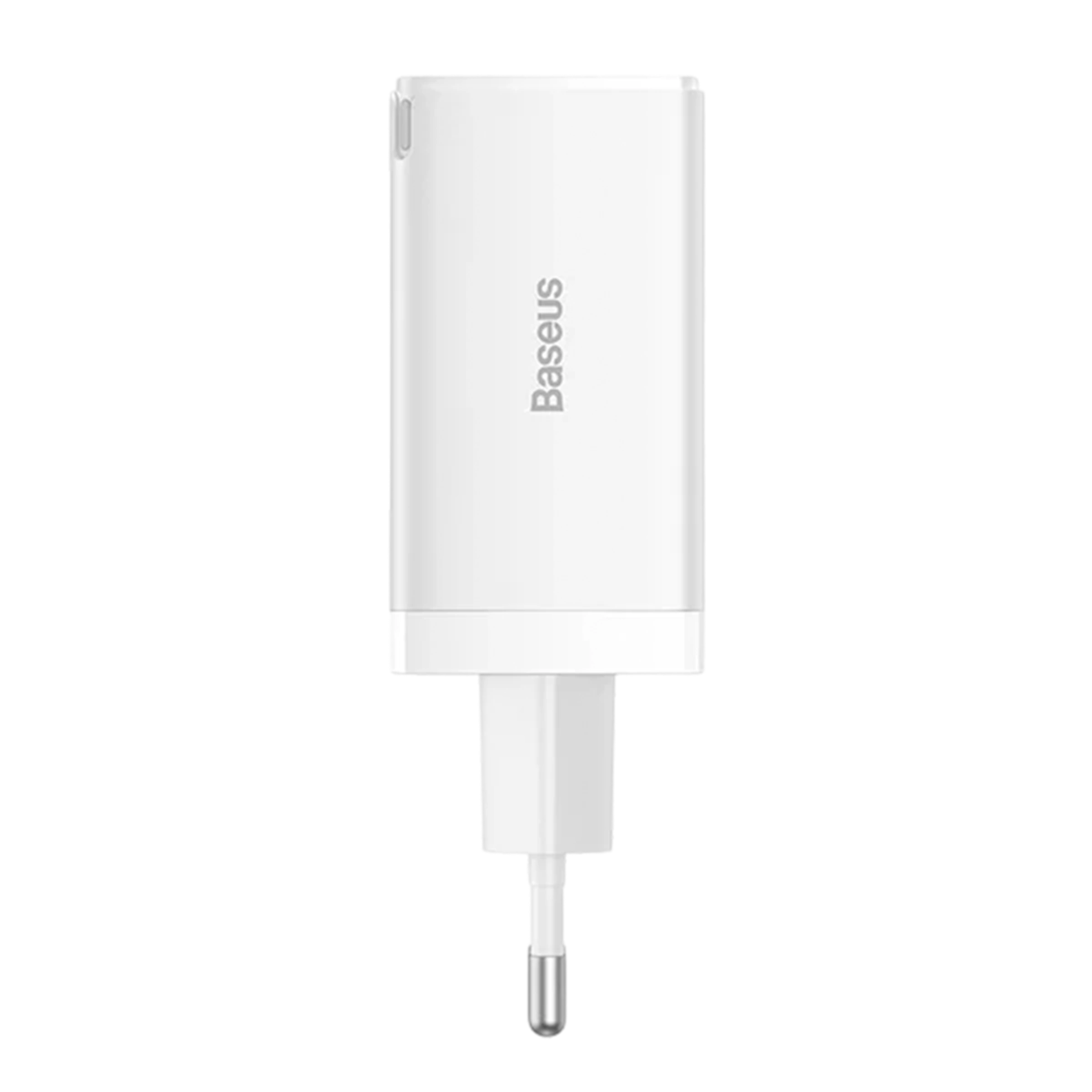 Мережевий зарядний пристрій з кабелем Baseus GaN5 Pro Fast Charger 2C+U 65W EU White + Baseus Xiaobai charging Cable Type-C to Type-C 100W (CCGP120202)