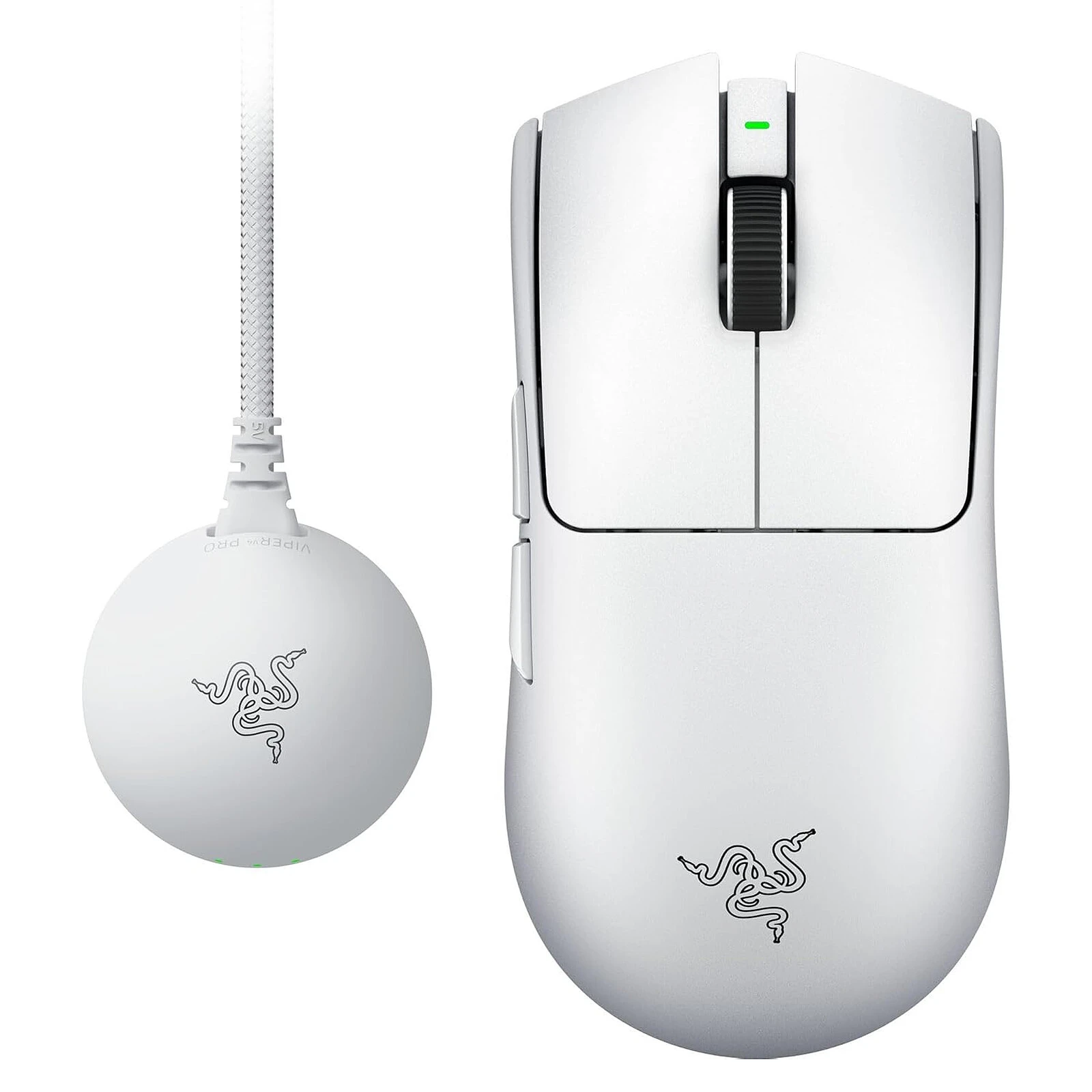 Мышь Razer Viper V4 Pro Ultra-lightweight Wireless Symmetrical Esports Gaming Mouse - White (RZ01-05630200-R3G1, RZ01-05630200-R3U1)