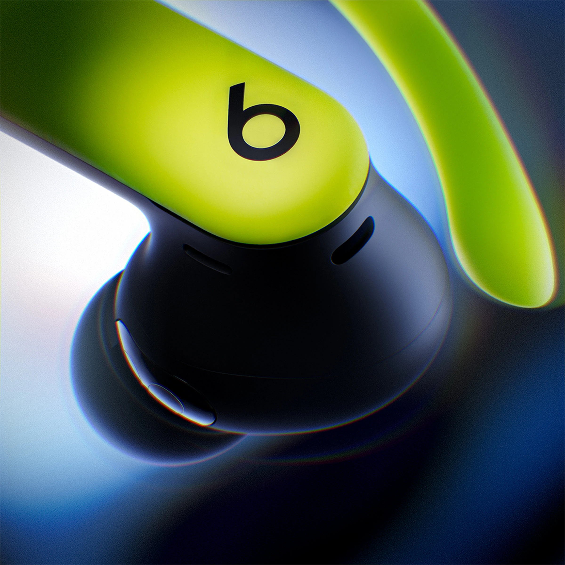 Наушники Beats x Nike Powerbeats Pro 2 — Special Edition — Volt/Black (MJ2D4)