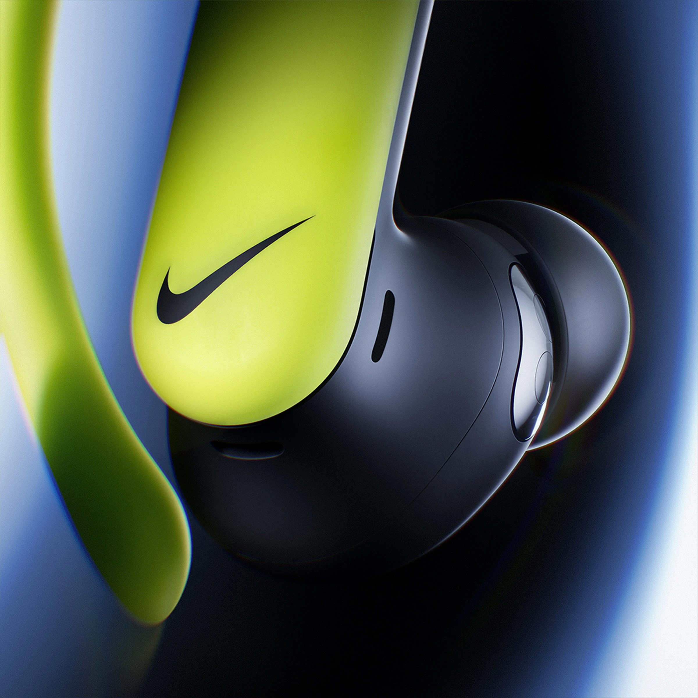 Наушники Beats x Nike Powerbeats Pro 2 — Special Edition — Volt/Black (MJ2D4)