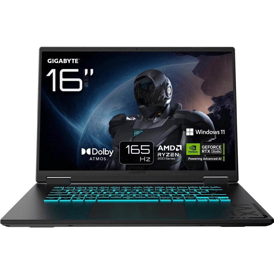 Ноутбук Gigabyte Gaming A16 Ryzen 7 260/DDR5-16GB/RTX 5050-8GB/1TB (3THK3DE894SH)