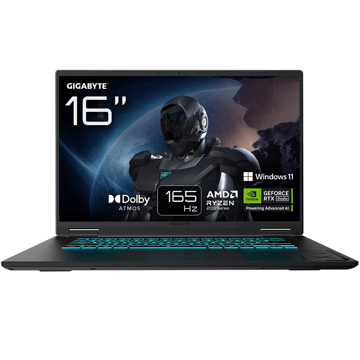 Ноутбук Gigabyte Gaming A16 Ryzen 7 260/DDR5-16GB/RTX 5050-8GB/1TB (3THK3DE894SH)