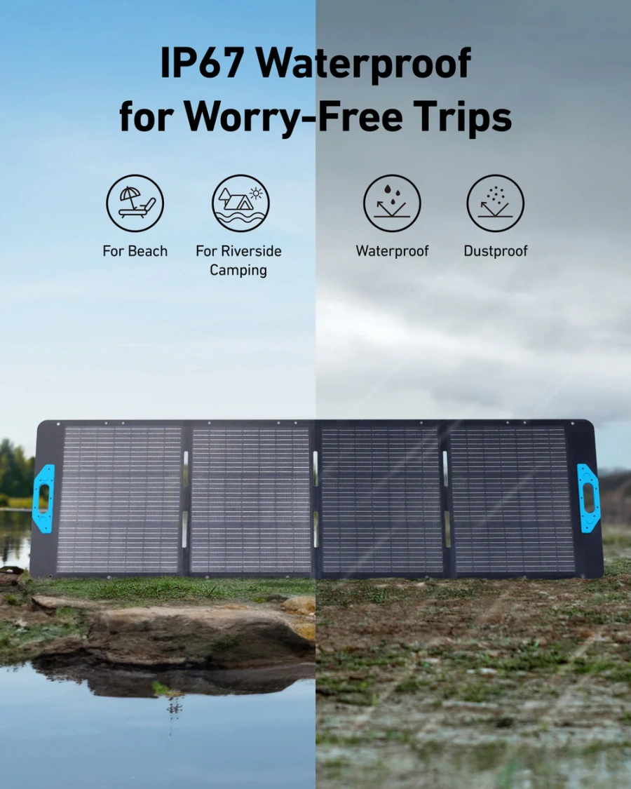 Портативна сонячна панель Anker SOLIX PS200 Solar Panel 200W (A24360A1)