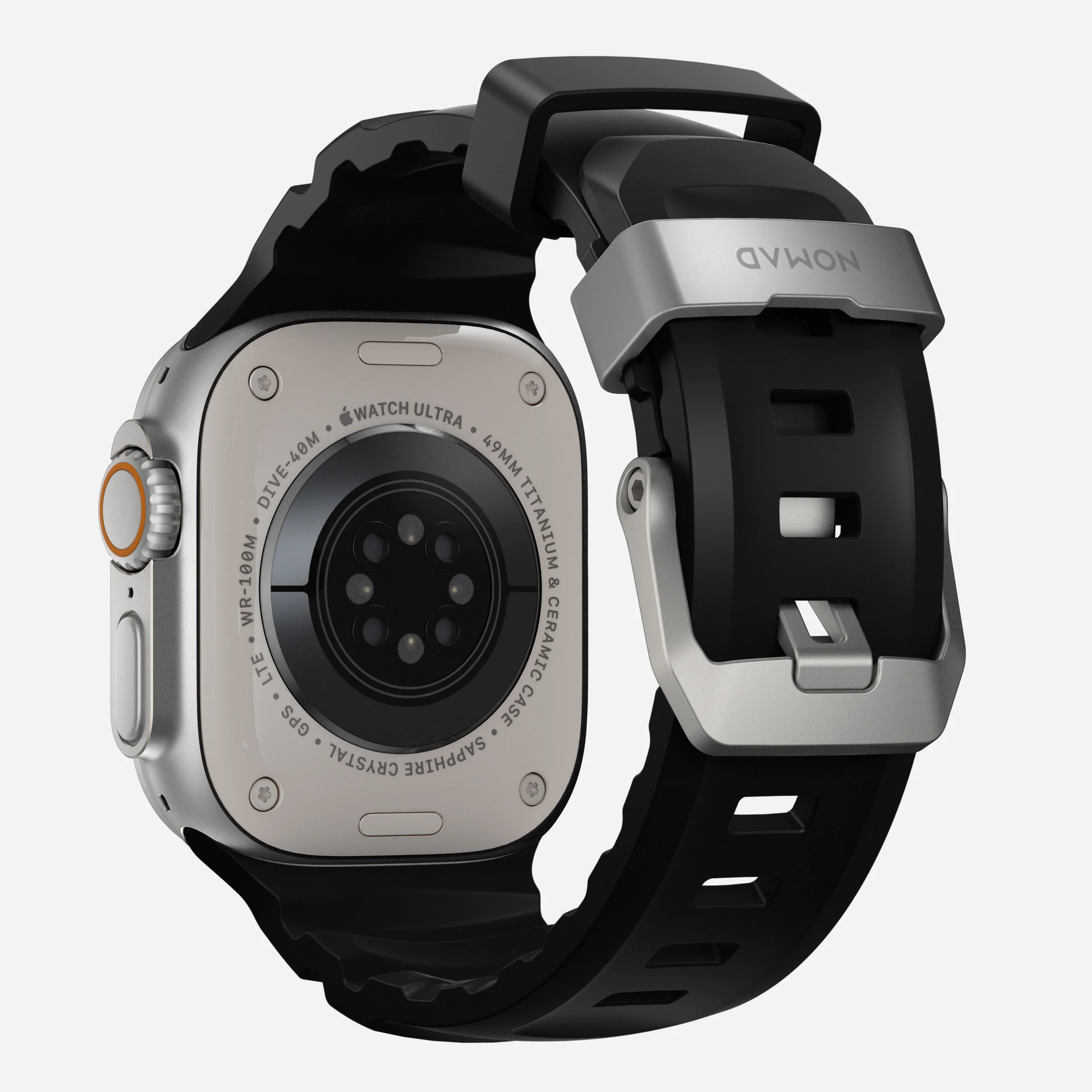 Ремінець Nomad Rocky Point Band Natural Titanium Hardware 46mm/49mm - Carbon Black (NM009889858)