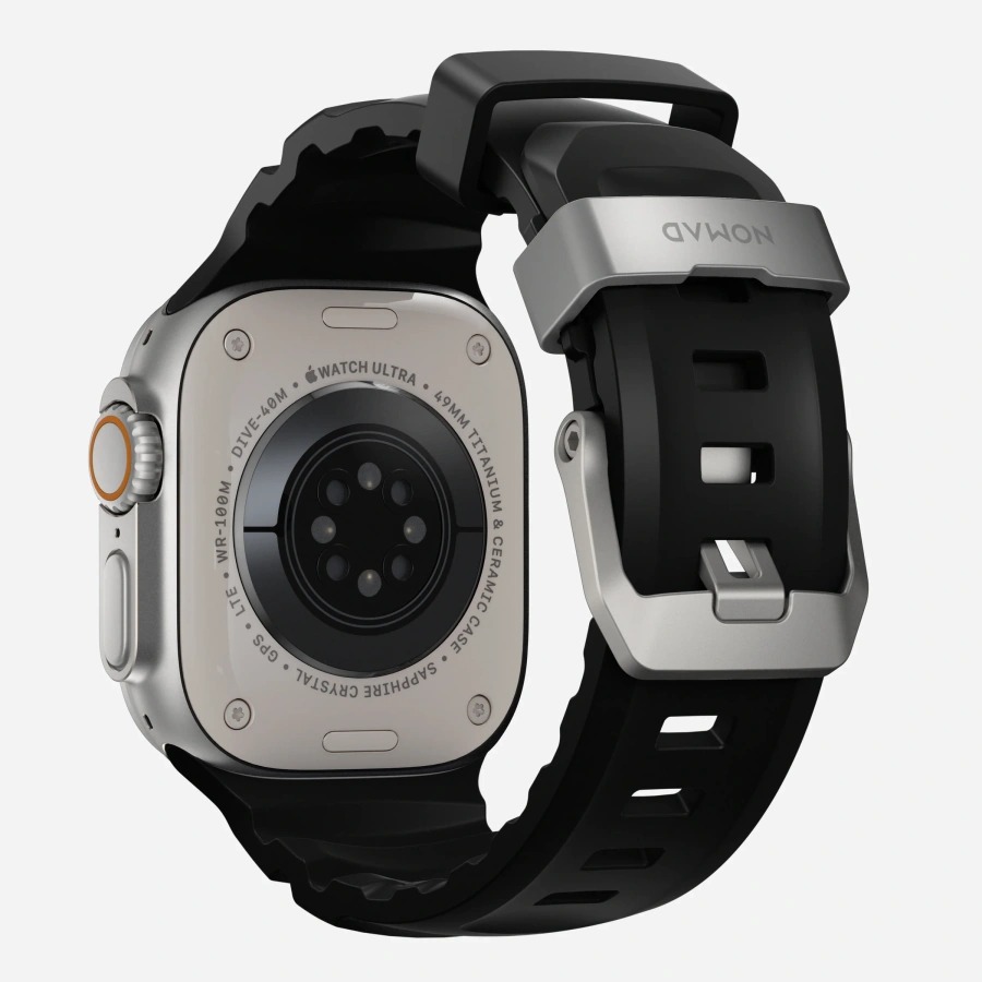 Ремінець Nomad Rocky Point Band Natural Titanium Hardware 46mm/49mm - Carbon Black (NM009889858)