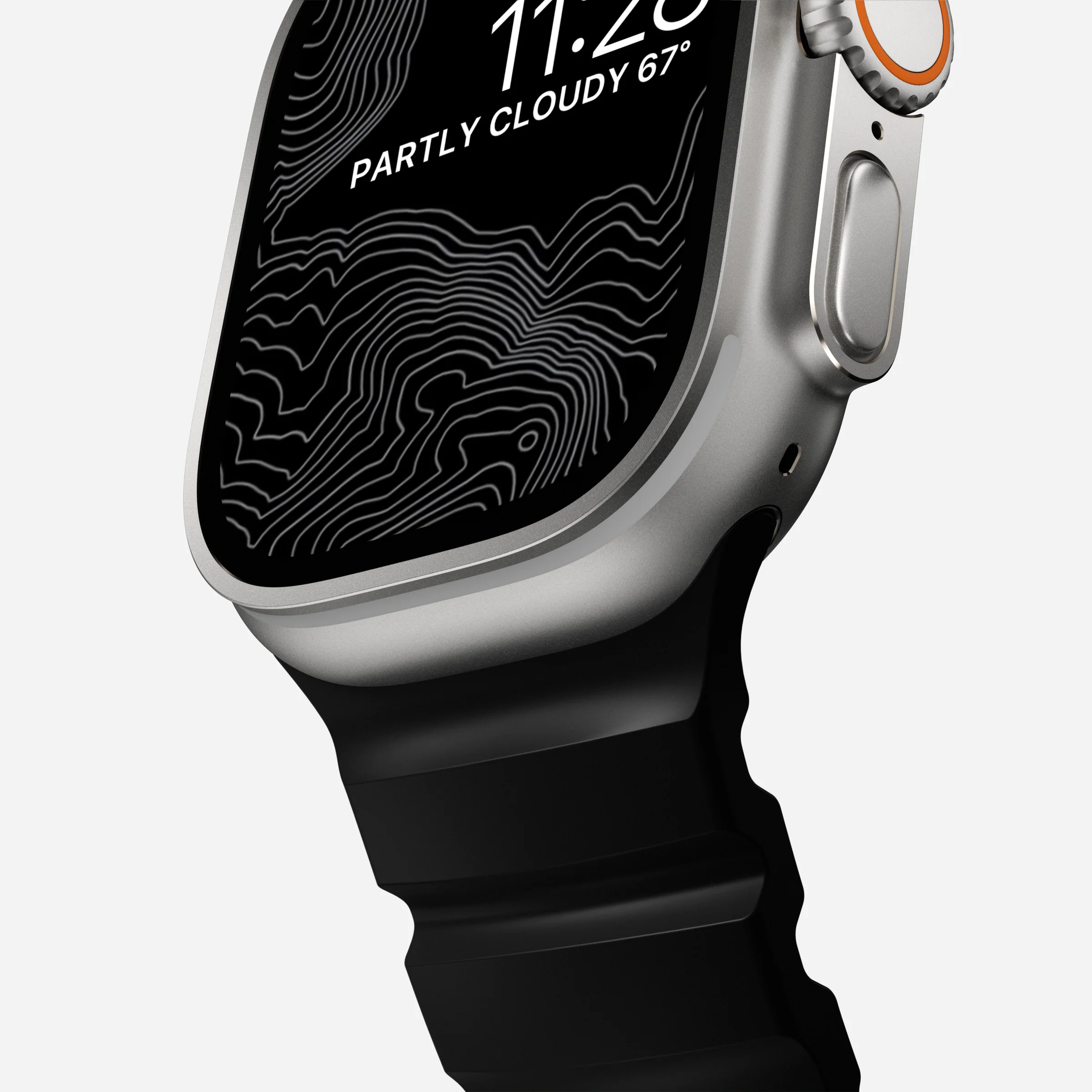 Ремінець Nomad Rocky Point Band Natural Titanium Hardware 46mm/49mm - Carbon Black (NM009889858)