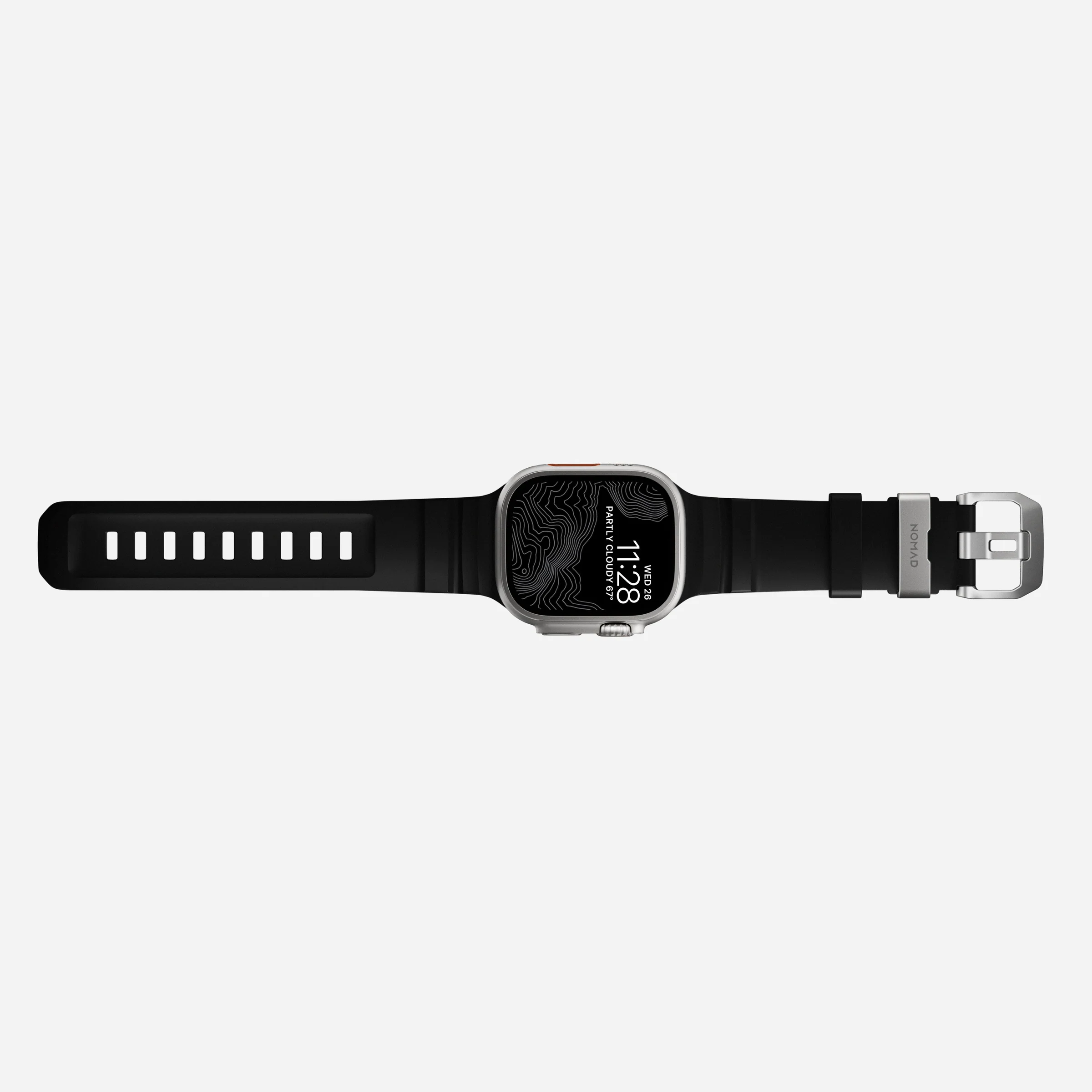 Ремінець Nomad Rocky Point Band Natural Titanium Hardware 46mm/49mm - Carbon Black (NM009889858)