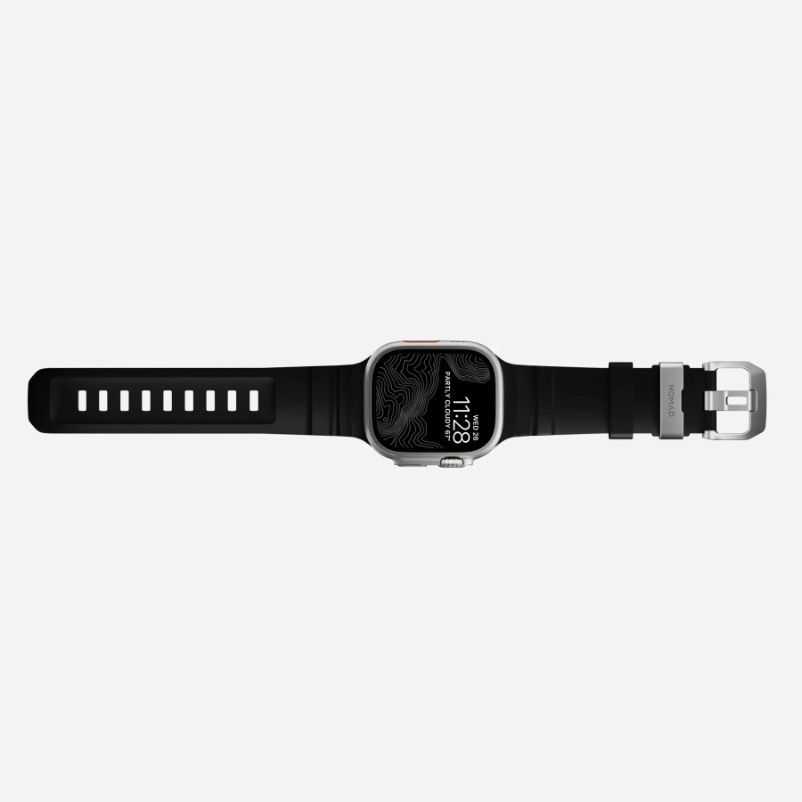 Ремінець Nomad Rocky Point Band Natural Titanium Hardware 46mm/49mm - Carbon Black (NM009889858)
