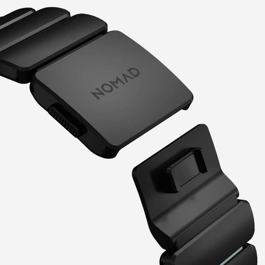 Ремінець Nomad Stratos Band Black Hardware для Apple Watch 46mm/49mm - Icy Blue Glow (NM009896858)