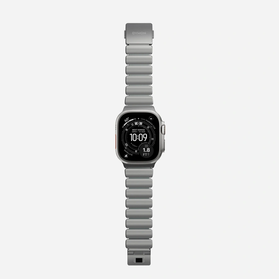 Ремінець Nomad Stratos Band Natural Hardware для Apple Watch 46mm/49mm - Icy Blue Glow (NM009902858)