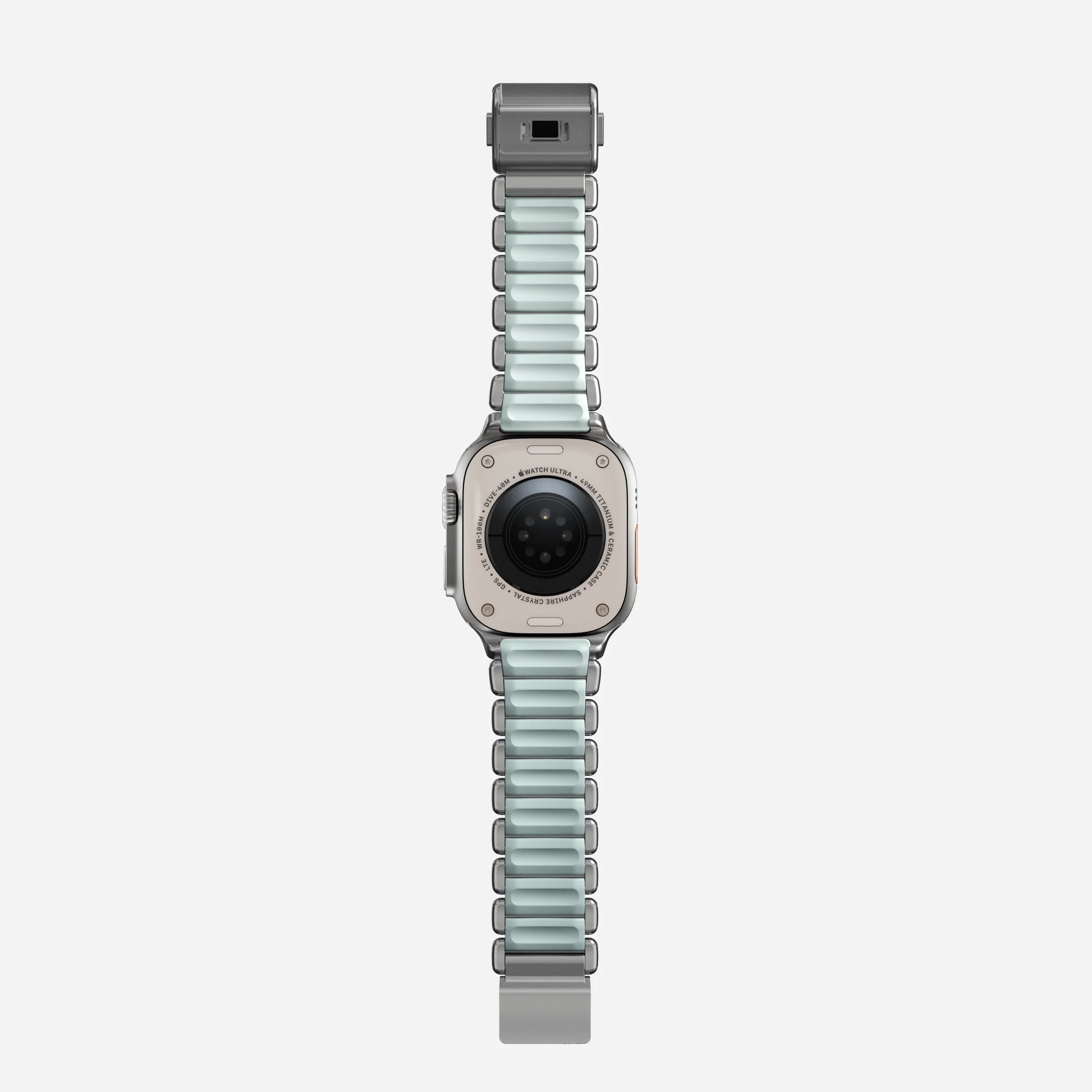 Ремінець Nomad Stratos Band Natural Hardware для Apple Watch 46mm/49mm - Icy Blue Glow (NM009902858)