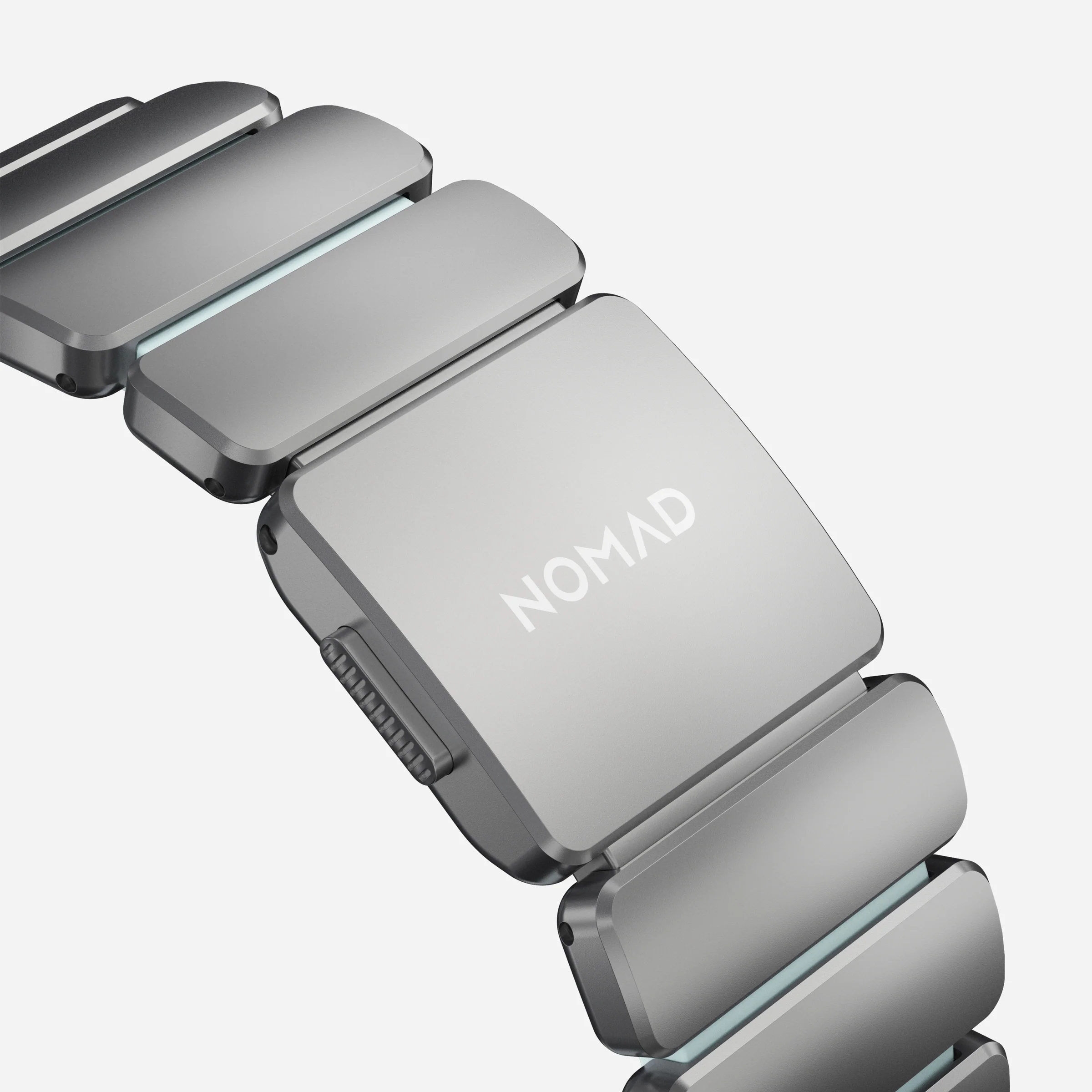 Ремінець Nomad Stratos Band Natural Hardware для Apple Watch 46mm/49mm - Icy Blue Glow (NM009902858)