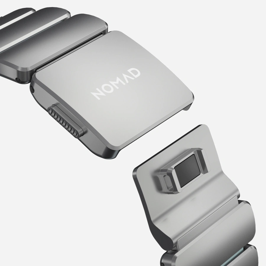Ремінець Nomad Stratos Band Natural Hardware для Apple Watch 46mm/49mm - Icy Blue Glow (NM009902858)