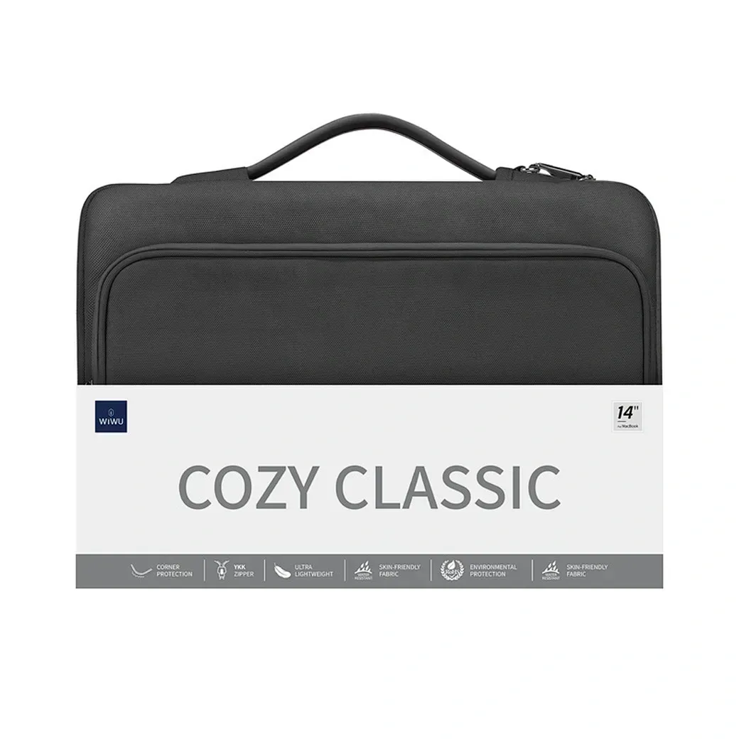 Сумка для ноутбука WIWU Cozy Classic MacBook 14" - Black (000039716)