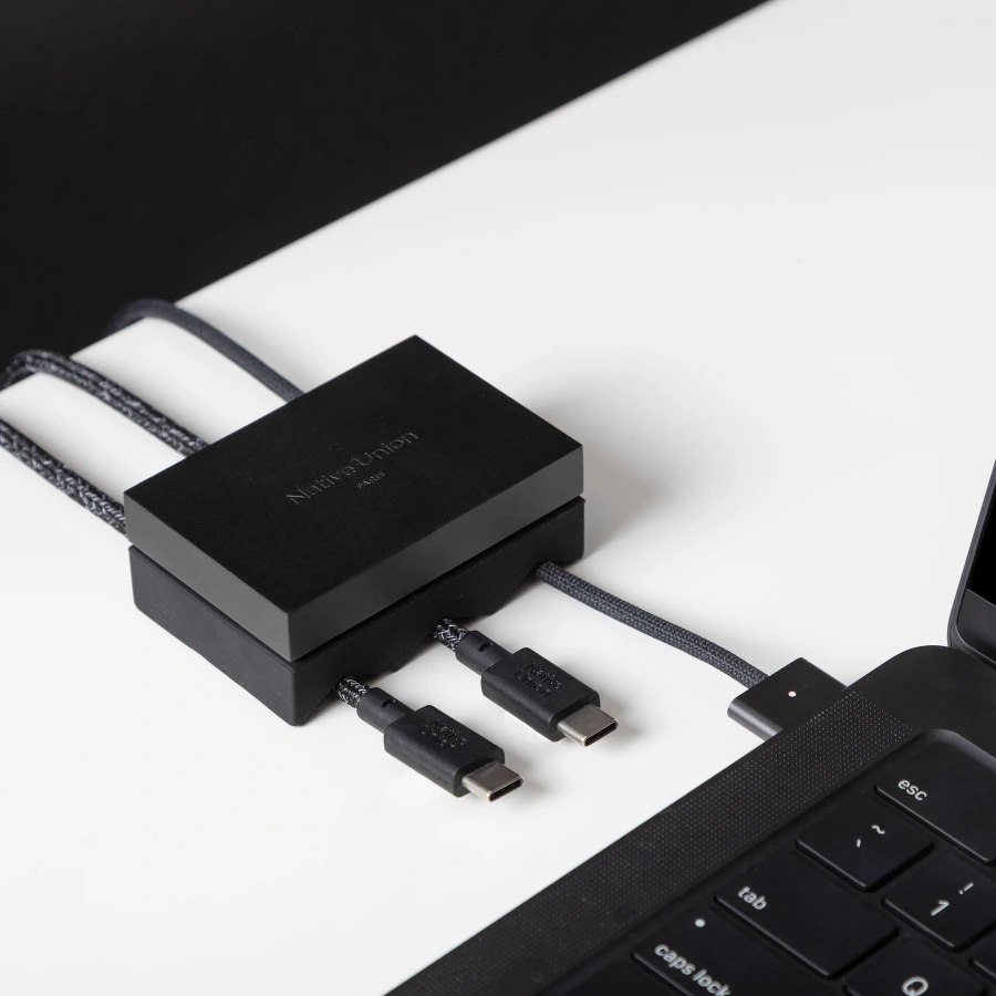Тримач для кабелів Native Union Weighter for 3 Cables - Black (CBWEIG-TRI-BLK)