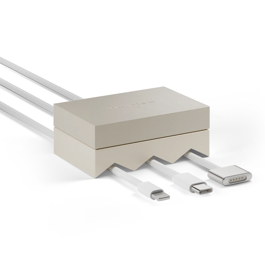 Тримач для кабелів Native Union Weighter for 3 Cables - Sandstone (CBWEIG-TRI-SAN)